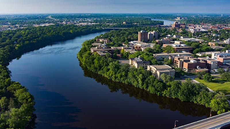 Aerial view of St. Cloud